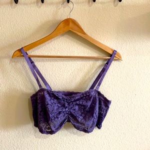 Torrid Lavender Lace Bralette. Torrid size 1.